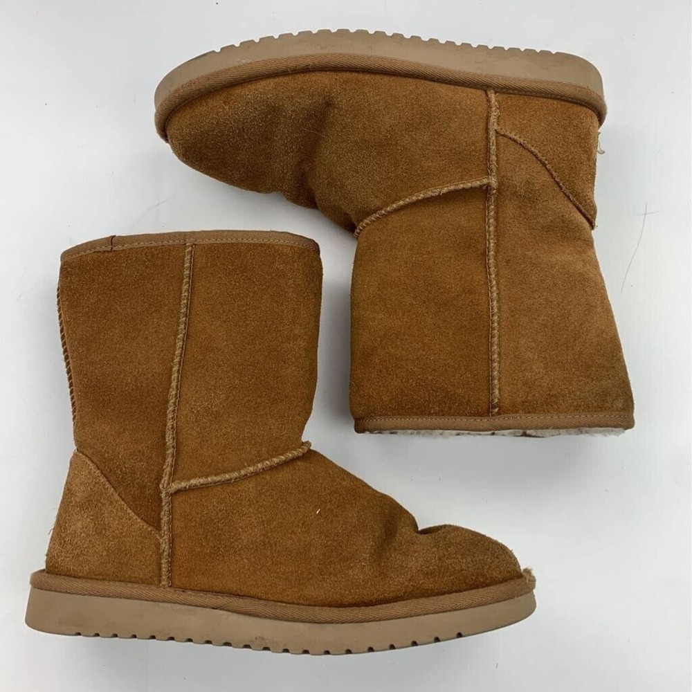 Koolaburra By UGG Womens Koola Short Boots Brown Pull On Round Toe 7 - Picture 8 of 10